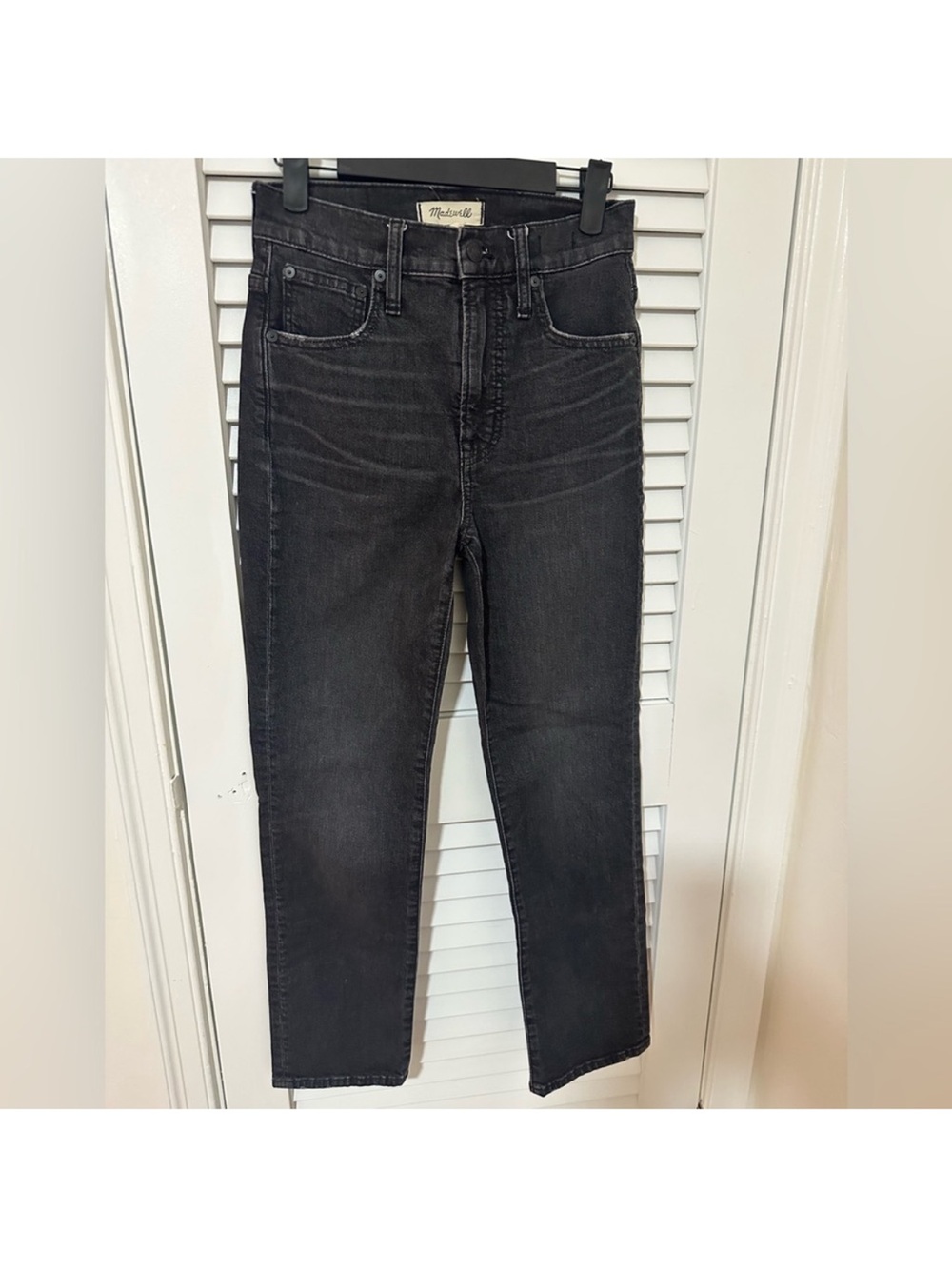 Madewell, The Perfect Vintage Crop, Ash Black, Size 24